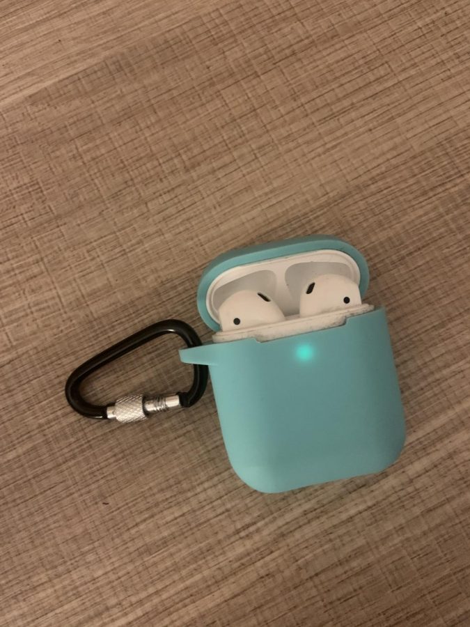 Airpods+in+school+have+been+very+controversial+at+JFKMHS.+%0A