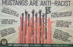 Last Friday, students signed an anti-racism pledge in their homerooms, as part of the Feel Good Friday activity.