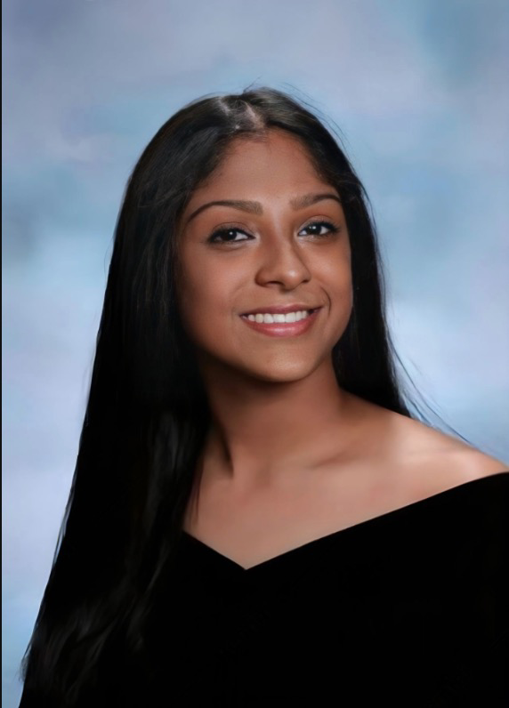 Yearbook picture of Ishani Desai, a current senior at JFKMHS. 

