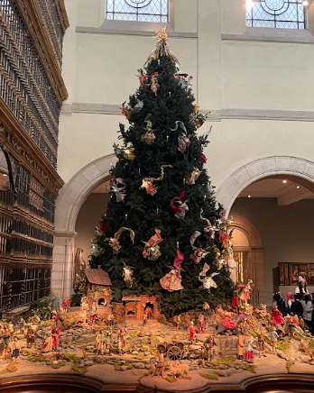 The MET museum upholds the tradition of displaying the 20-foot Christmas tree for the holiday season.  