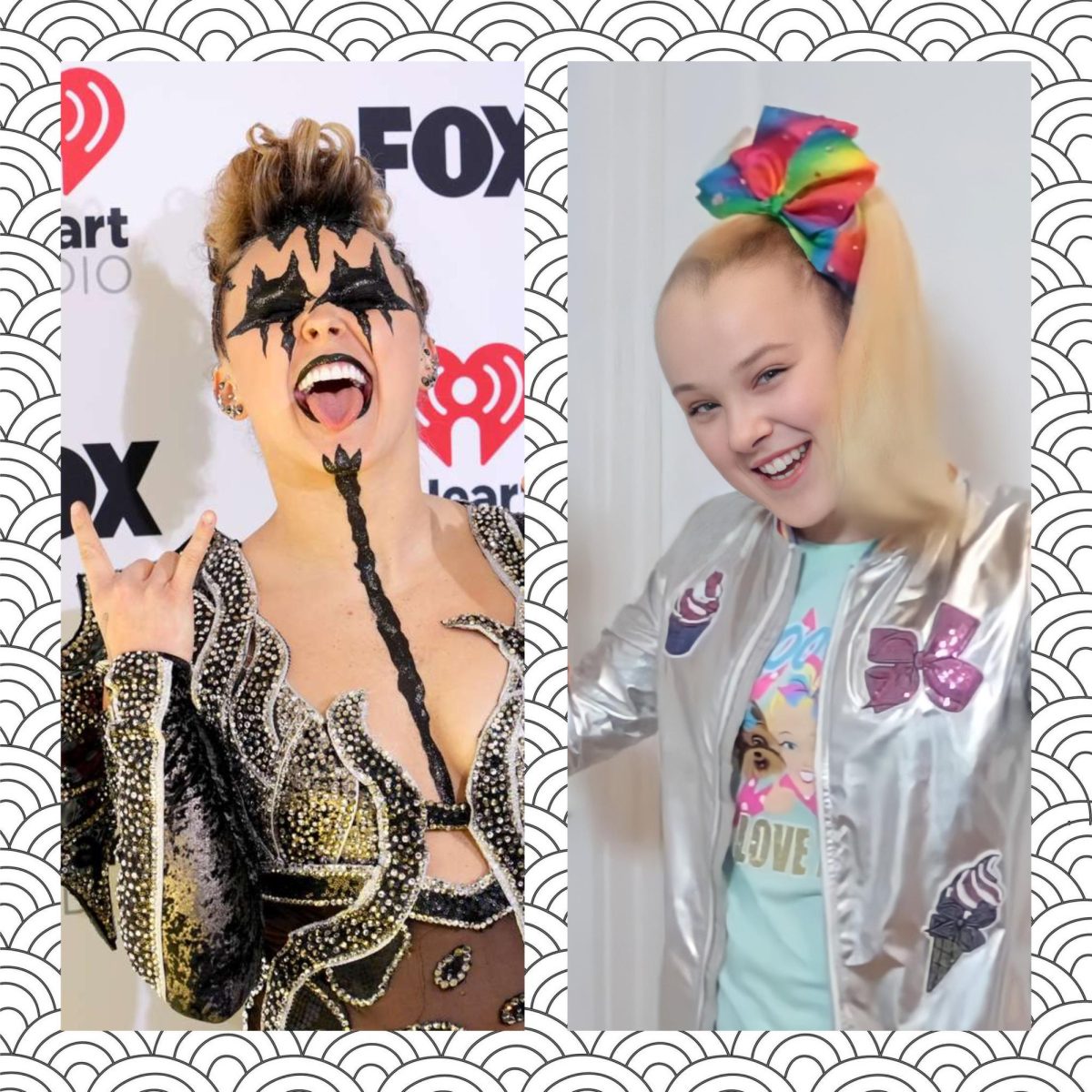 Child star Jojo Siwa before and after her infamous transformation. Photo Illustration.
