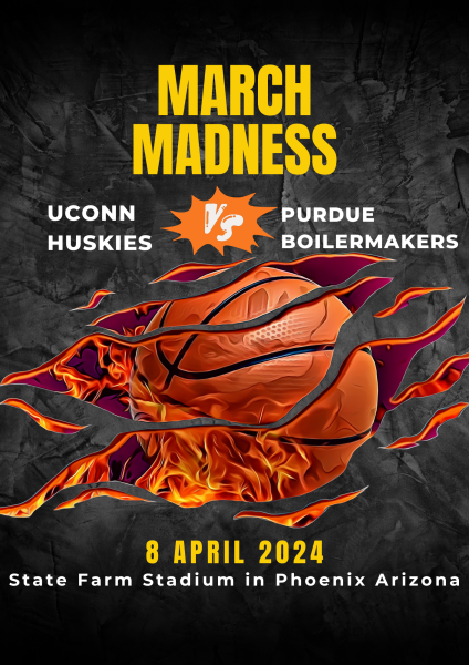 UConn Huskies beat the Purdue Boilermakers 75-60 at the State Farm Stadium on April 8.
Photo illustration

