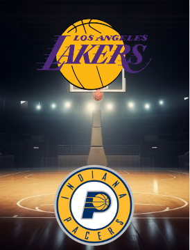 Indiana Pacers vs Los Angeles Lakers, on March 24, 2024, at Crypto.com Arena. (Photo Illustration)