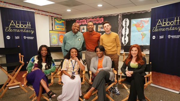 The main cast of Abbott Elementary on set. Photo credit: ABC network 
