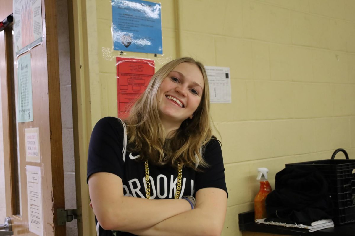 Graduating senior Kristinka Kuzar enjoying her last month at JFK.