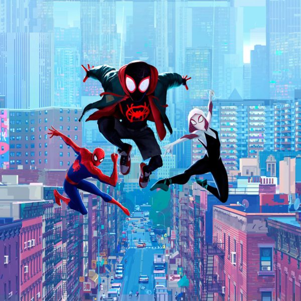 
Miles,Gwen, and Peter B. Parker swinging through the city ( Photo credited by Marvel Studios and Sony Pictures)
