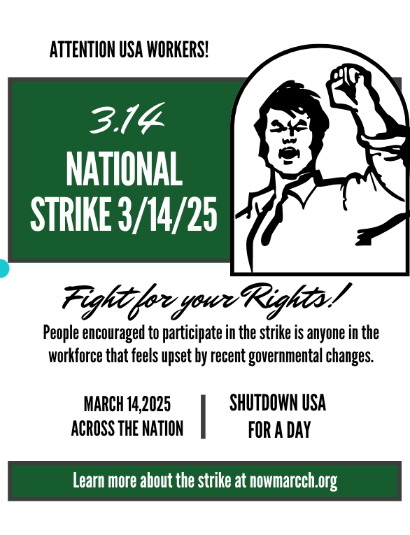 Americans are encouraged to strike on Friday, March 14. Photo illustration.