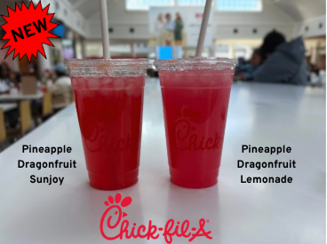 New Chick-fil-A drink flavor in both the lemonade and Sunjoy version (Photo Illustration).