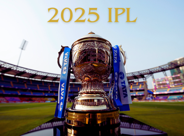IPL champions trophy is set and ready to be won by the rising cricket teams (photo illustration). 