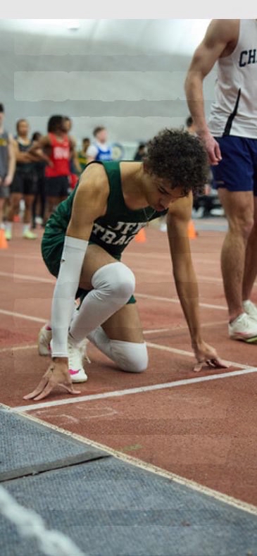 Senior Jayden Riveria ran track all 4 years of high school while attending JFK.