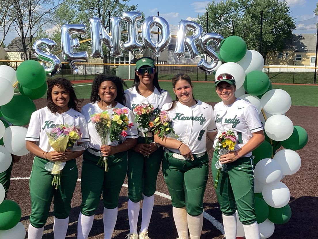 JFK"s Softball Seniors on their Senior Night 