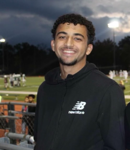 Hazem at a football game.