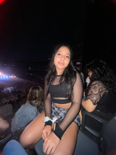 Senior Brithany Hidalgo enjoying a Shakira concert. 