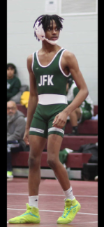 Cameron in his wrestling singlet his junior year.