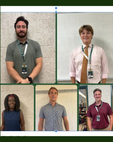From left: Mr. Capron, Mr. Okeefe, Mrs. Smith, Mr. Stankiewicz, and Mr. Carroll. 